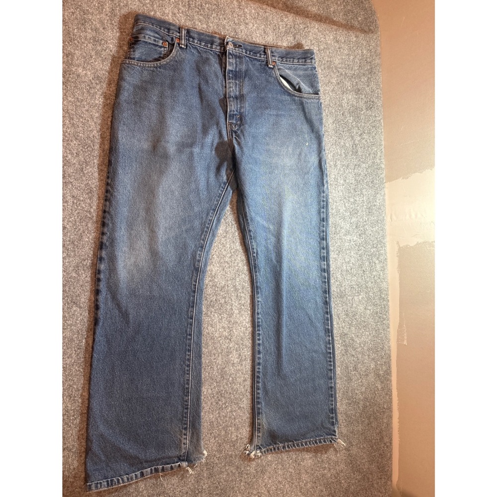 Vintage Levi's 517 Jeans Bootcut Light Wash Denim USA Made